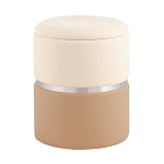 Пуф Mauldine с ящиком бежевый с экокожей варинант исполнения - 1 | Loft Concept в Липецке