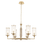 Люстра с 6-ю цилиндрическими стеклянными плафонами Jeanette варинант исполнения - 1 | Loft Concept в Липецке