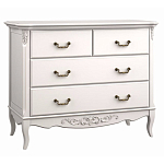 Комод белый из массива бука в стиле прованс White Provence варинант исполнения - 2 | Loft Concept в Липецке