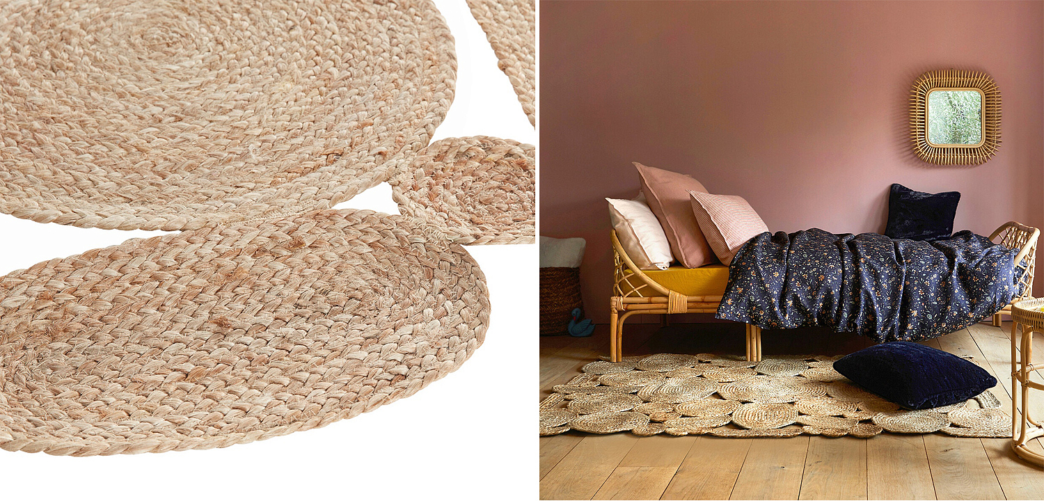 Ковер Carpet Jute Circles 100% джут Ковер Carpet Jute Circles 100% джут - Loft-Concept в Липецке