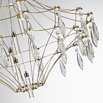 Люстра подвесная из металла с прозрачными подвесками из хрусталя Quasar 93 варинант исполнения - 3 | Loft Concept в Липецке