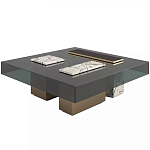 Дизайнерский журнальный стол с квадратной столешницей на 3-х ножках Oloha варинант исполнения - 1 | Loft Concept в Липецке