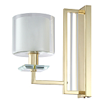 Бра с геометрическим каркасом из металла и цилиндрическим стеклянным плафоном Laurent варинант исполнения - 5 | Loft Concept в Липецке