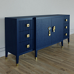 Большой Комод-буфет Elsa Dreams Blue с ящиками варинант исполнения - 3 | Loft Concept в Липецке