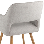 Стул в рогожке серого цвета NEASAN STOOL варинант исполнения - 6 | Loft Concept в Липецке