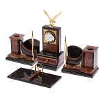 Настольный письменный набор из лемезита и змеевика с декором в виде Орла в подарочной упаковке Successful Leader варинант исполнения - 2 | Loft Concept в Липецке