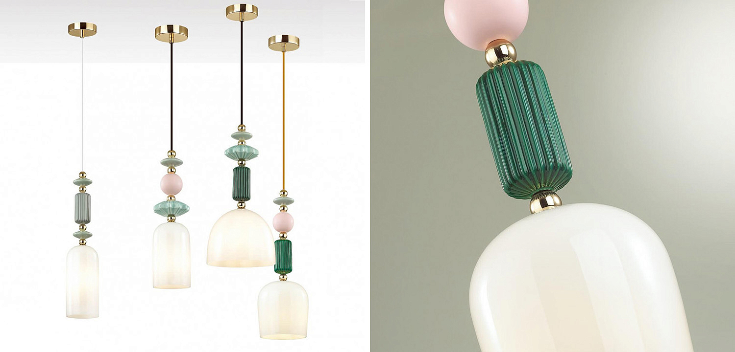 Подвесной светильник Iris hanging lamp candy green Подвесной светильник Iris hanging lamp candy green - Loft-Concept в Липецке