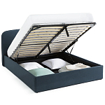 Двуспальная кровать с подъемным механизмом Mathise Bed Deep Blue варинант исполнения - 4 | Loft Concept в Липецке