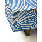 Кофейный стол Kenya Coffee Table Bone Inlay ZEBRA blue варинант исполнения - 3 | Loft Concept в Липецке