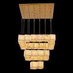 Люстра подвесная с квадратными плафонами из натурального камня Glowing Spheres варинант исполнения - 7 | Loft Concept в Липецке