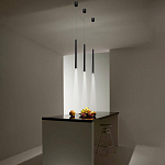 Подвсеной светильник светодиодный металлический цилиндрической формы Высота 100 см Trumpet tube варинант исполнения - 5 | Loft Concept в Липецке