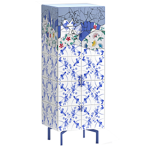 Тумба на синих ножках Tall Re Rblue