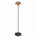 Торшер с куполообразным абажуром на чёрном мраморном основании Riverside Floor Lamp варинант исполнения - 2 | Loft Concept в Липецке