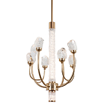 Люстра с декором в виде кристаллов из хрусталя Kenneth Crystal Stone Chandelier 8 варинант исполнения - 1 | Loft Concept в Липецке