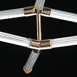 Люстра с геометрической конструкцией из вытянутых цилиндрических плафонов Hex Scaffold  варинант исполнения - 9 | Loft Concept в Липецке