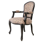 Полукресло с мягкой обивкой из льна на 4-х ножках из массива березы Gladys Armchair варинант исполнения - 3 | Loft Concept в Липецке