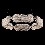 Люстра кольцевая с текстурным природным рисунком IceFlame варинант исполнения - 7 | Loft Concept в Липецке