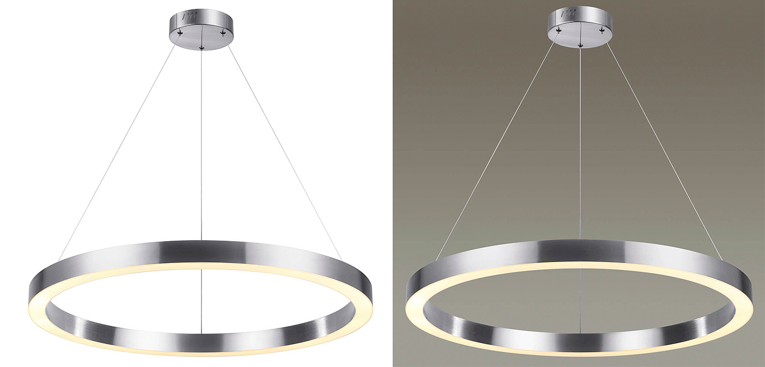 Подвесной светильник Nickel Ribbon Ring 80 Подвесной светильник Nickel Ribbon Ring 80 - Loft-Concept в Липецке