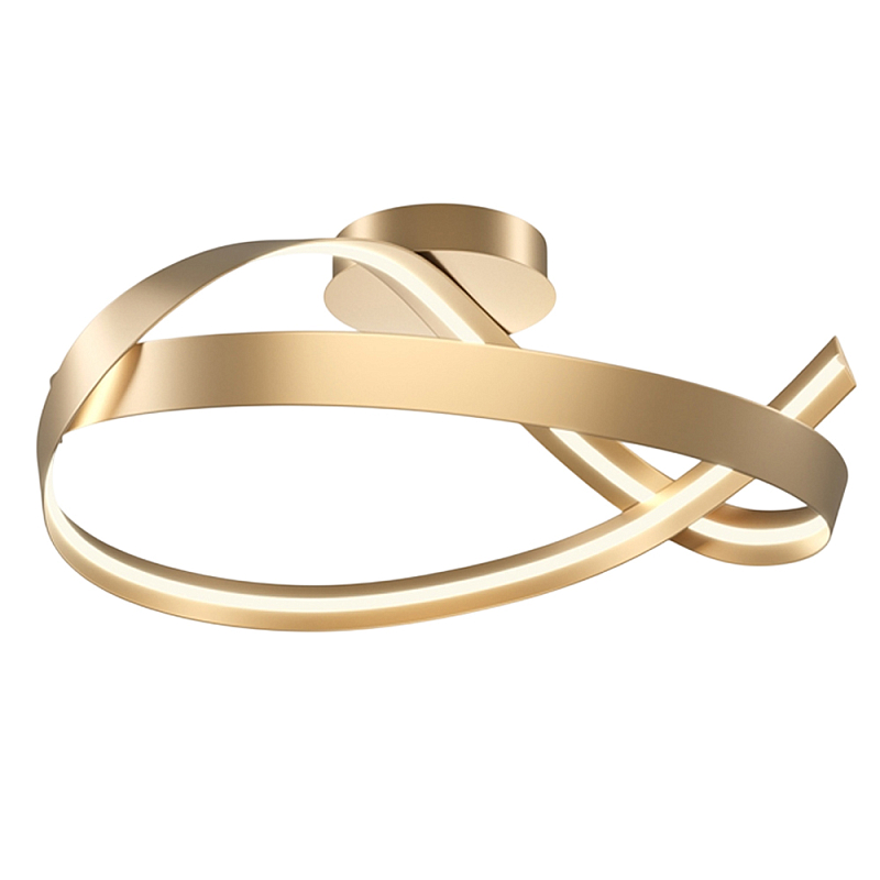 Потолочный светильник Plons 3000К 34Вт Латунь Белый в Липецке | Loft Concept 