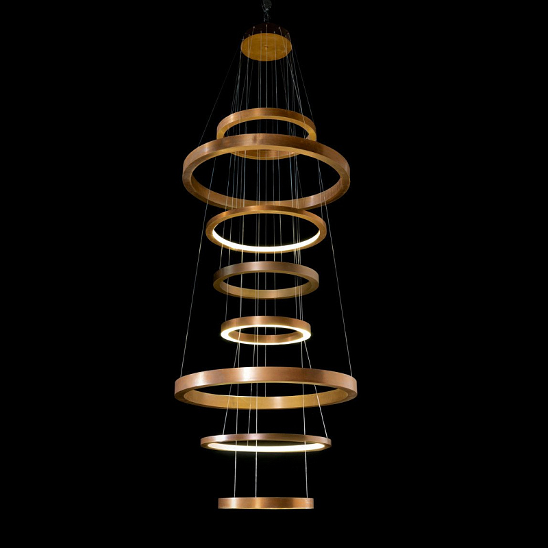 Люстра Light Ring XXL Латунь Люстра Light Ring XXL Латунь в Липецке | Loft Concept