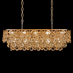 Люстра овальная каскадная с подвесками в форме колец Galaxy of Light варинант исполнения - 2 | Loft Concept в Липецке