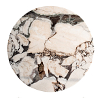 Столик журнальный с круглой мраморной столешницей Unique Stone Design варинант исполнения - 2 | Loft Concept в Липецке