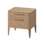 Тумба прикроватная с 2-мя выдвижными ящиками из массива дуба Type oak варинант исполнения - 1 | Loft Concept в Липецке