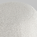 Пуф в ткани букле молочного цвета Pikelet варинант исполнения - 5 | Loft Concept в Липецке