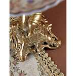 Чаша с цветочным орнаментом на ножке в виде бронзового ангела Eden Garden варинант исполнения - 10 | Loft Concept в Липецке