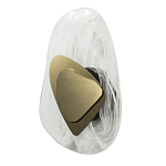 Бра овальное из стекла с золотым элементом Flow Texture  варинант исполнения - 2 | Loft Concept в Липецке