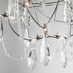 Люстра с каркасом из тонких металлических нитей и хрустальными подвесками Crystal Metal Threads Chandelier 40 варинант исполнения - 2 | Loft Concept в Липецке