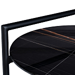 Стол журнальный круглый черный с полкой Inherence варинант исполнения - 2 | Loft Concept в Липецке