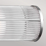 Бра для ванных комнат горизонтальное с 2-мя прозрачными рифлеными цилиндрическими плафонами Feiss варинант исполнения - 4 | Loft Concept в Липецке