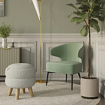 Современное мягкое кресло на металлических ножках Rakush Pistachio варинант исполнения - 8 | Loft Concept в Липецке