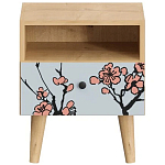 Прикроватная тумба с изображением на ящике Elise Nightstand варинант исполнения - 13 | Loft Concept в Липецке