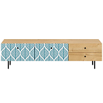 Длинная ТВ-тумба с принтом на ящиках Elise TV Stand варинант исполнения - 9 | Loft Concept в Липецке