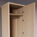 Узкий Шкаф Primo с 2 выдвижными ящиками Светлый дуб варинант исполнения - 6 | Loft Concept в Липецке