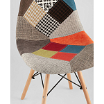 Пластиковый стул на ножках из массива бука Eames Пэчворк варинант исполнения - 2 | Loft Concept в Липецке