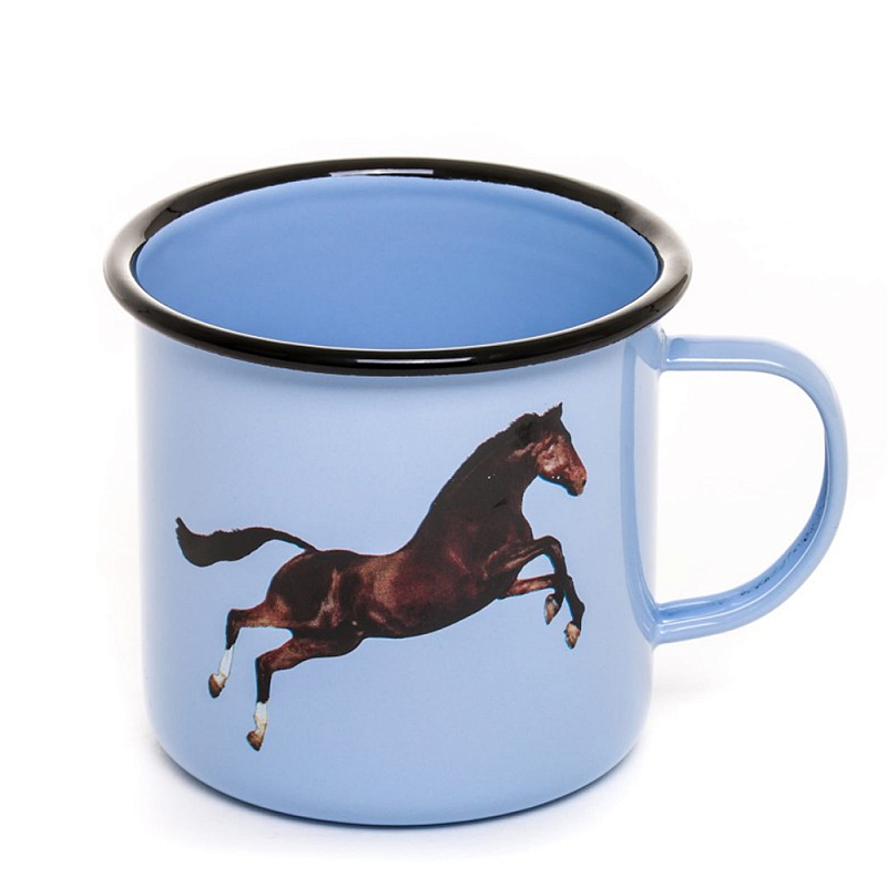 Кружка Seletti Horse Голубой Коричневый Кружка Seletti Horse Голубой Коричневый в Липецке | Loft Concept