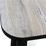 Стол обеденный раздвижной с прямоугольной бежевой столешницей Magali варинант исполнения - 5 | Loft Concept в Липецке