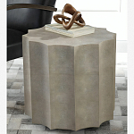 Приставной стол бежевый Stingray Skin Table кожа варинант исполнения - 1 | Loft Concept в Липецке