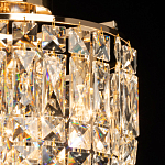 Потолочный светильник круглый с прозрачными подвесками Lunet варинант исполнения - 4 | Loft Concept в Липецке