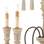 Люстра с состаренными резными элементами Big Graceful Profile варинант исполнения - 1 | Loft Concept в Липецке