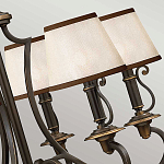 Люстра бронзового цвета с бежевыми абажурами из органзы в классическом стиле Hinkley варинант исполнения - 13 | Loft Concept в Липецке