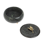 Шкатулка круглая из натурального камня змеевик Stone Casket варинант исполнения - 4 | Loft Concept в Липецке