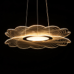 Люстра с прозрачным волнистым плафоном в форме цветка Ethereal Bloom варинант исполнения - 7 | Loft Concept в Липецке