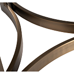 Столик журнальный с круглой мраморной столешницей Unique Stone Design варинант исполнения - 5 | Loft Concept в Липецке