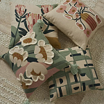 Подушка с цветочным принтом и кисточками Blooming Elegance Daisy варинант исполнения - 5 | Loft Concept в Липецке