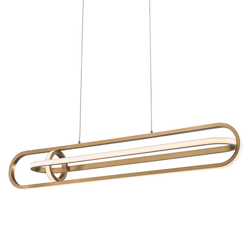 Подвесной светильник с вытянутой овальной формой Eurofase Белый Золотой Черный матовый в Липецке | Loft Concept 