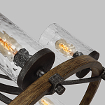 Люстра с цилиндрическим плафонами из толстого волнистого стекла в индустриальном стиле Feiss варинант исполнения - 9 | Loft Concept в Липецке